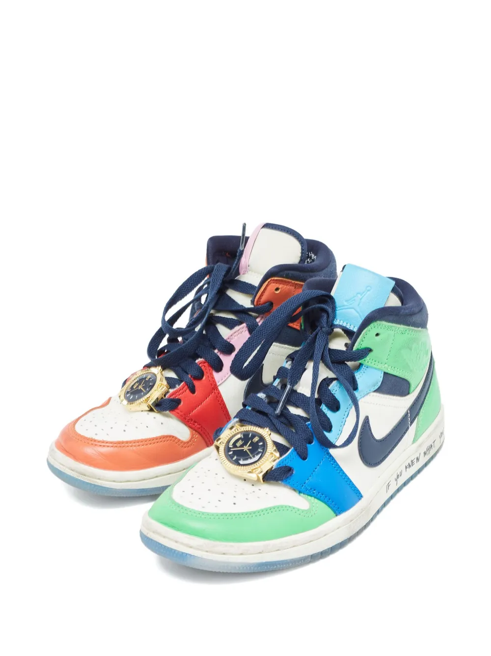 Nike Vintage Air Jordan X Melody Ehsani 1 Mid Fearless sneakers | Image 2