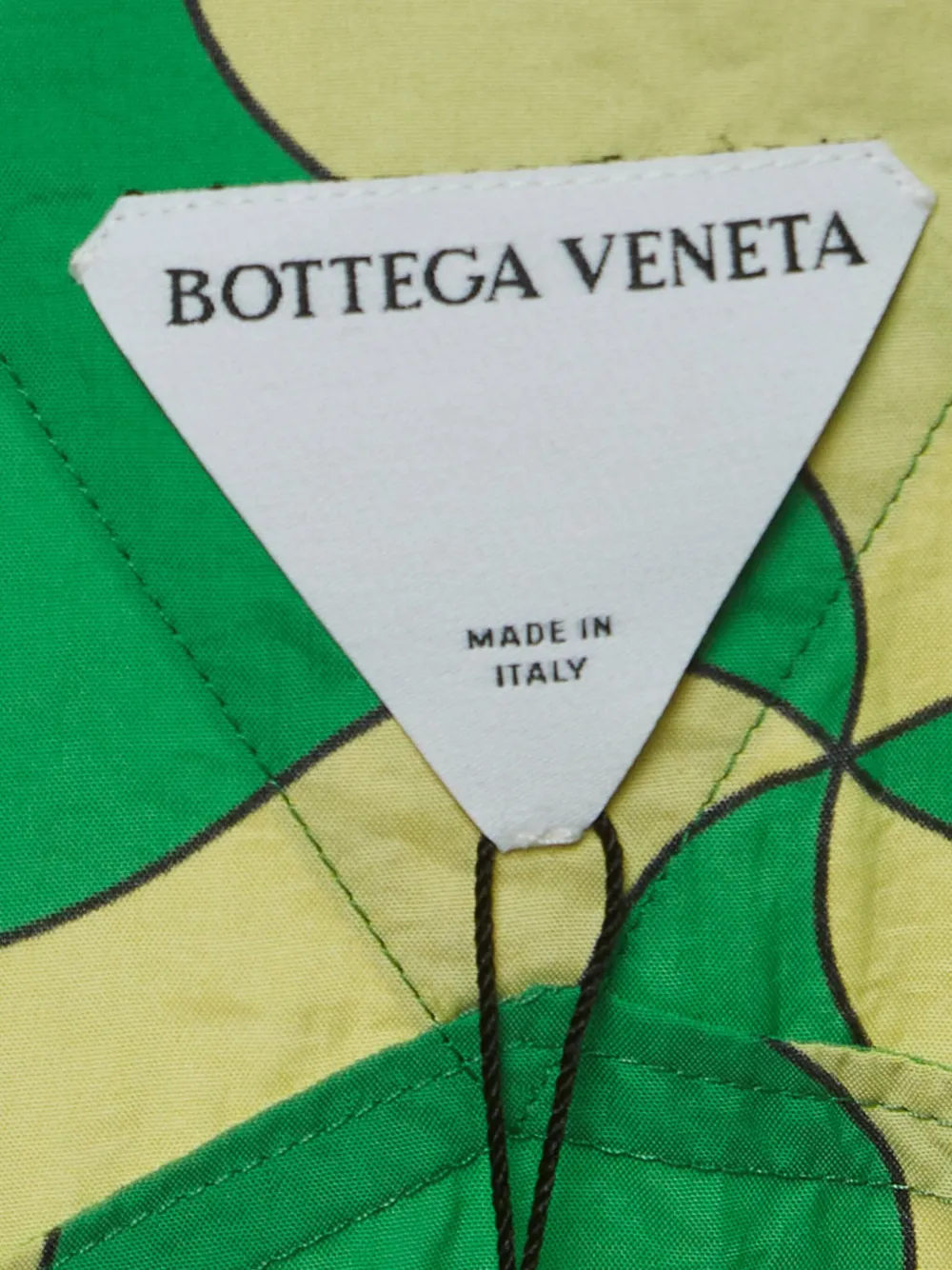 Pre-owned Bottega Veneta 2021 Swirl-pattern Shirt In Green