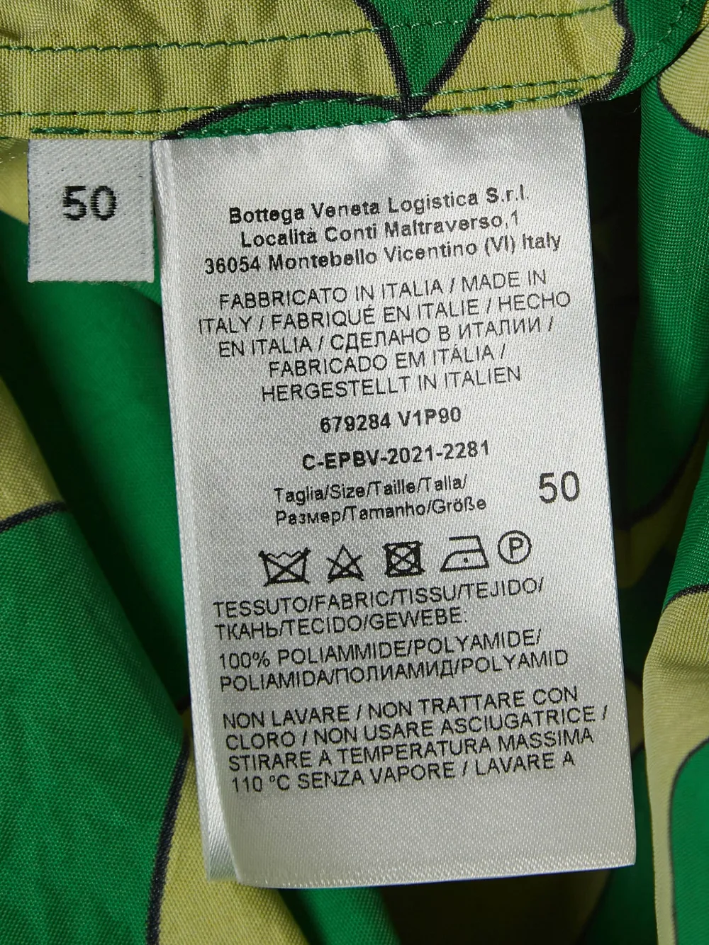 Pre-owned Bottega Veneta 2021 Swirl-pattern Shirt In Green