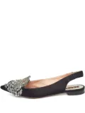 Rochas Vintage beaded slingback ballet flats - Black