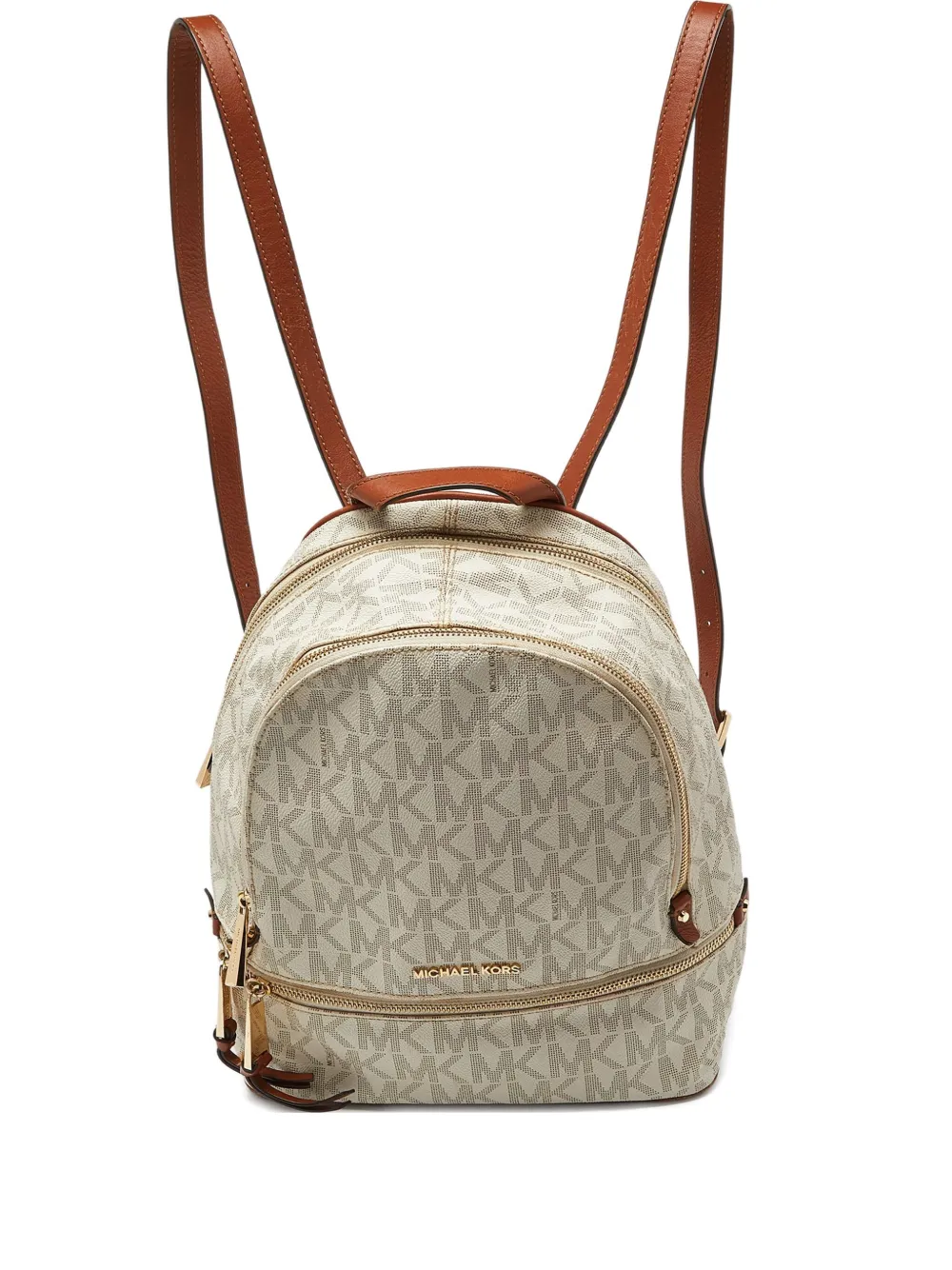 Michael Kors Vintage monogram leather backpack - Bianco