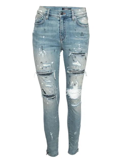 AMIRI jean à ornements en cristal