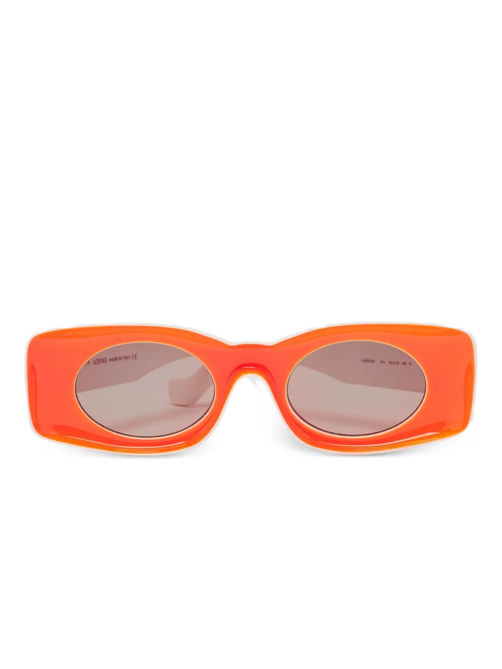 Loewe Pre-Owned x Paula's Ibiza square-frame sunglasses - オレンジ Loewe Pre-Owned x Paula's Ibiza square-frame sunglasses - オレンジ