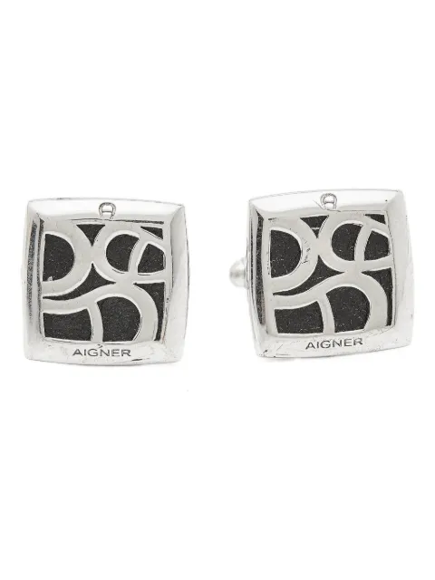 Aigner Vintage logo-embellished cufflinks