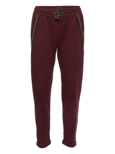 Brunello Cucinelli Vintage pre-owned side-stripe drawstring track pants