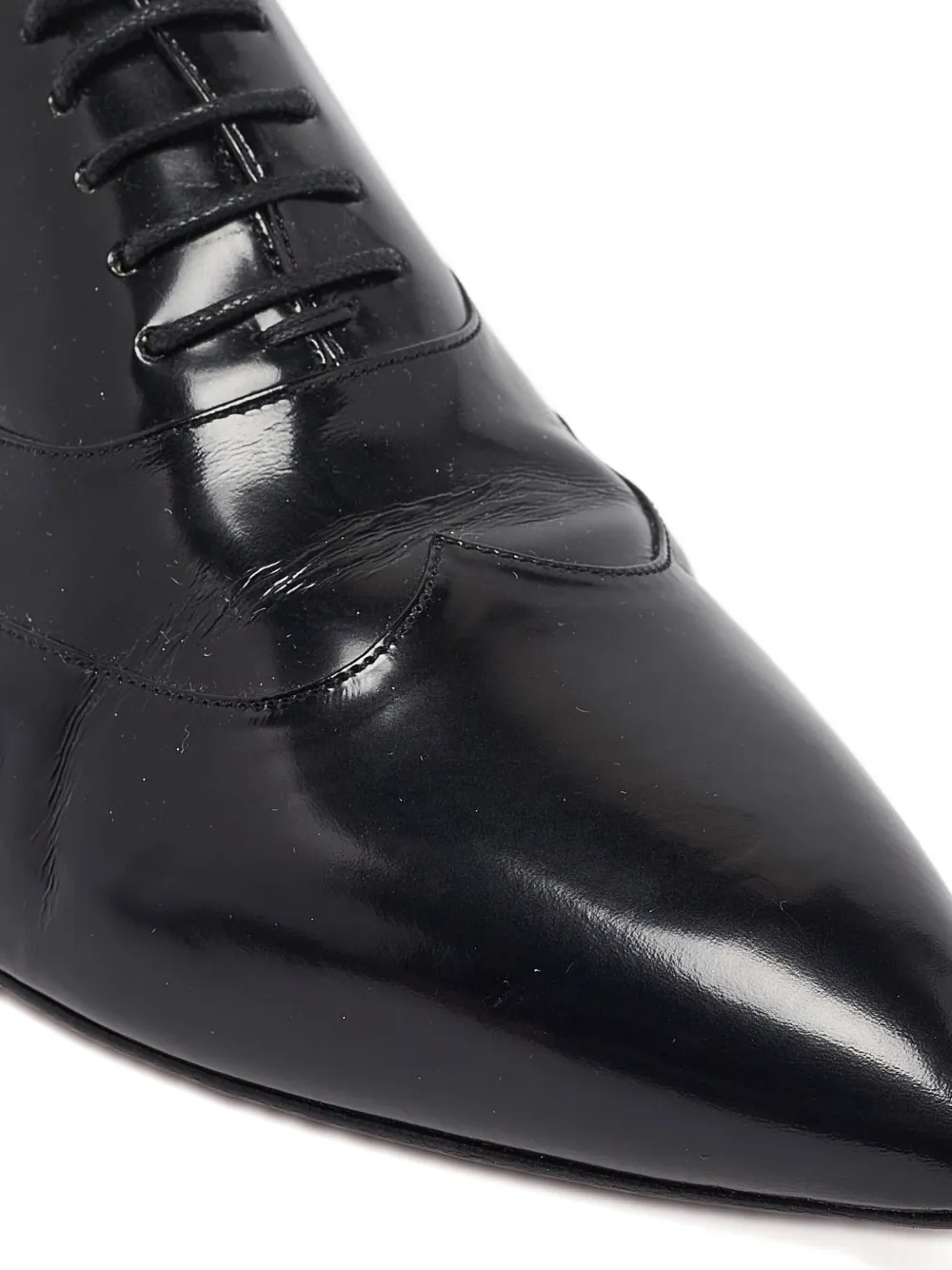 Pre-owned Christian Louboutin Leather Lace-up Oxford Shoes