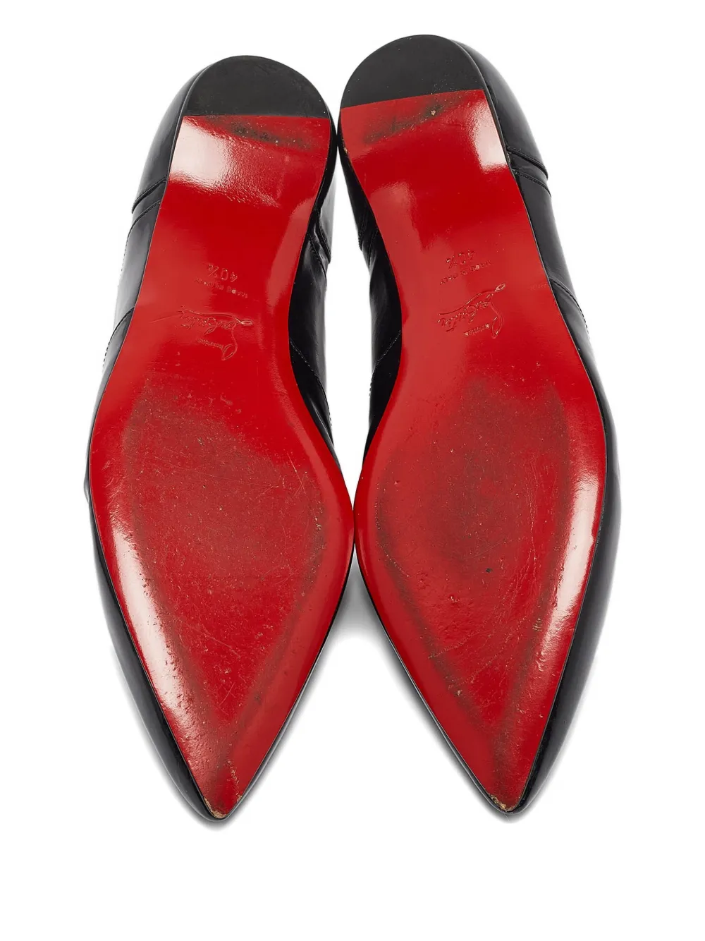 Pre-owned Christian Louboutin Leather Lace-up Oxford Shoes