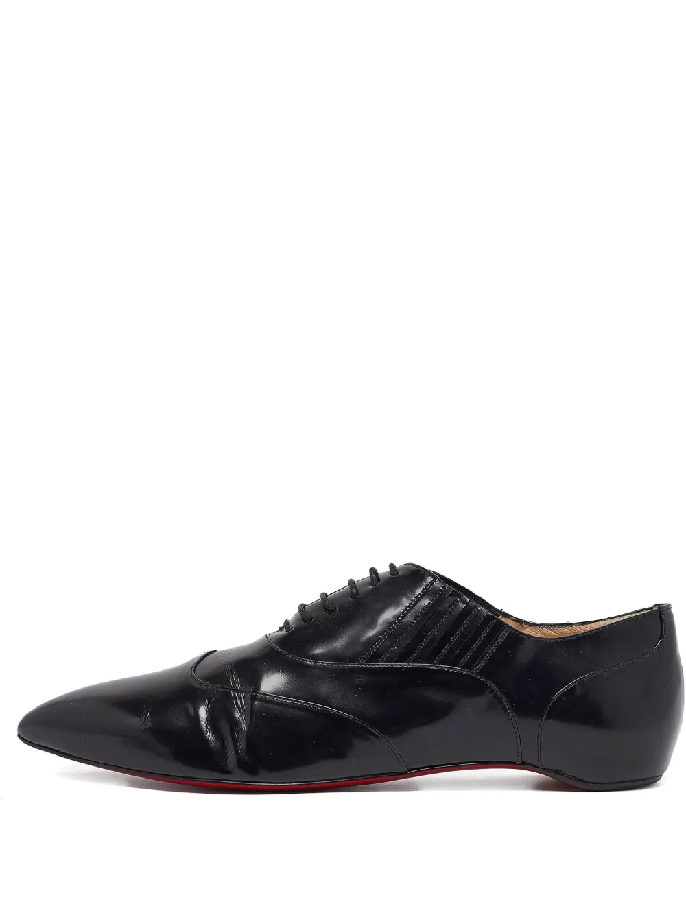 Pre-owned Christian Louboutin Leather Lace-up Oxford Shoes