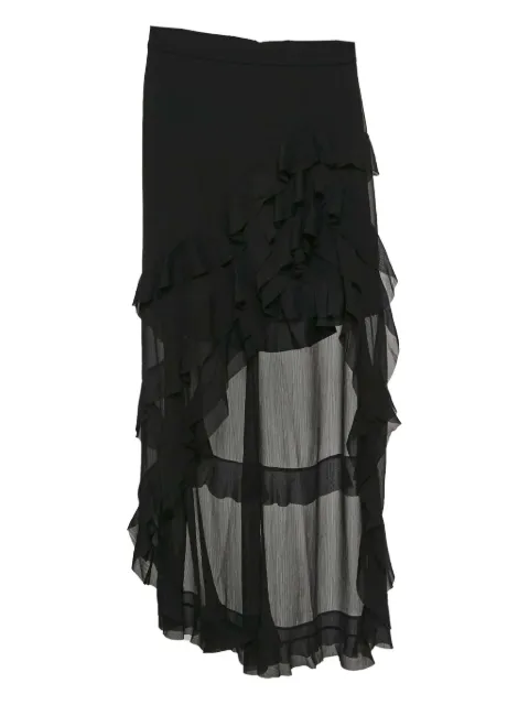 alice + olivia ruffle asymmetric skirt
