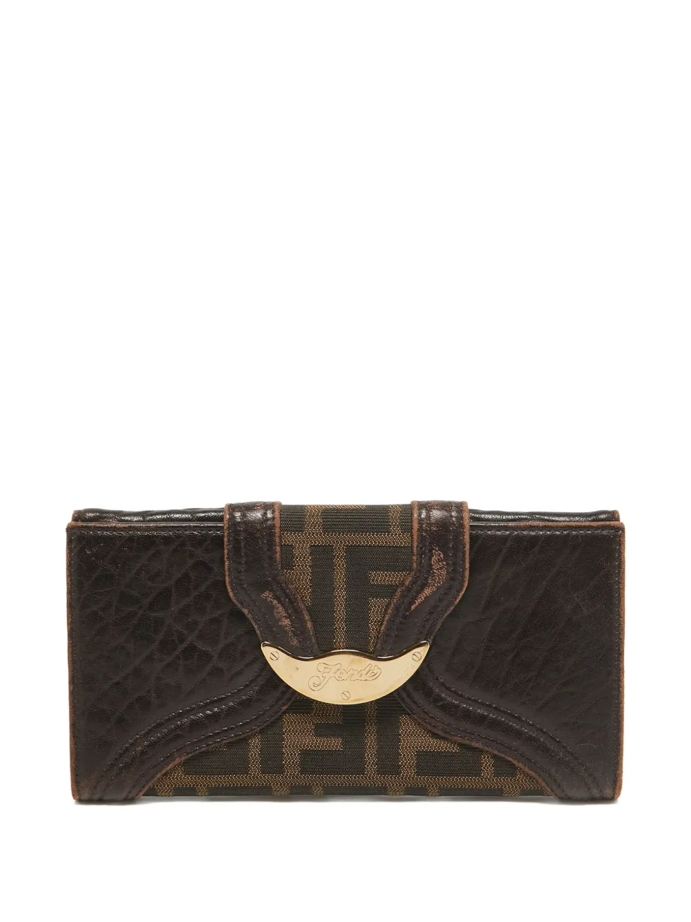 Fendi Pre-Owned Zucca continental wallet | Brown | Image 1