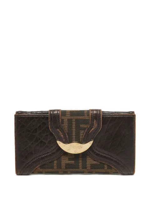 Fendi Pre-Owned Zucca continental wallet