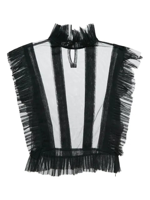 Starchic pleated ruffled blouse