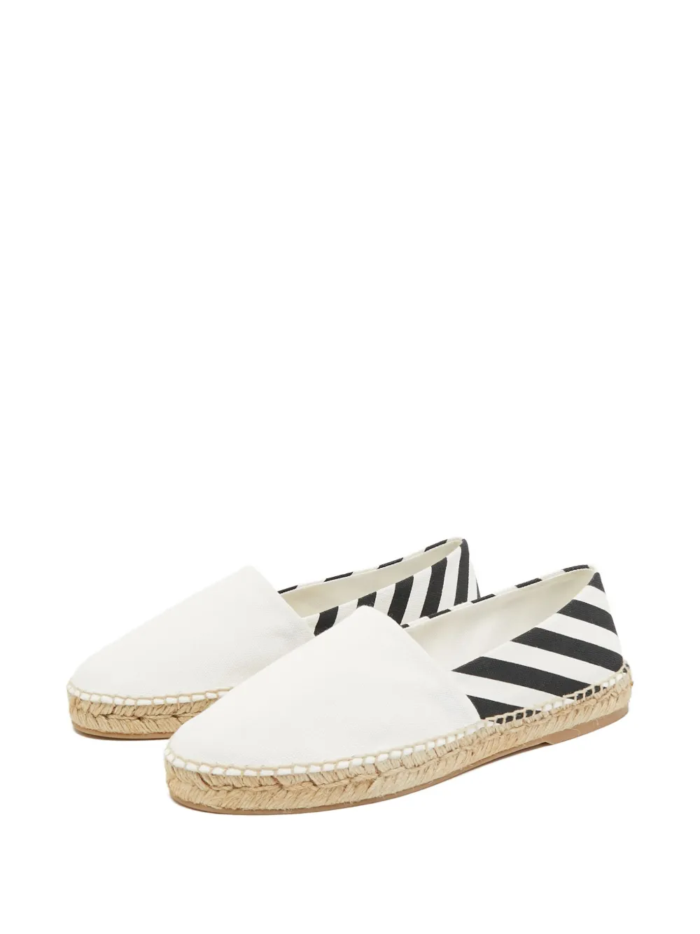 Off-White Pre-Owned striped canvas espadrilles | Image 2
