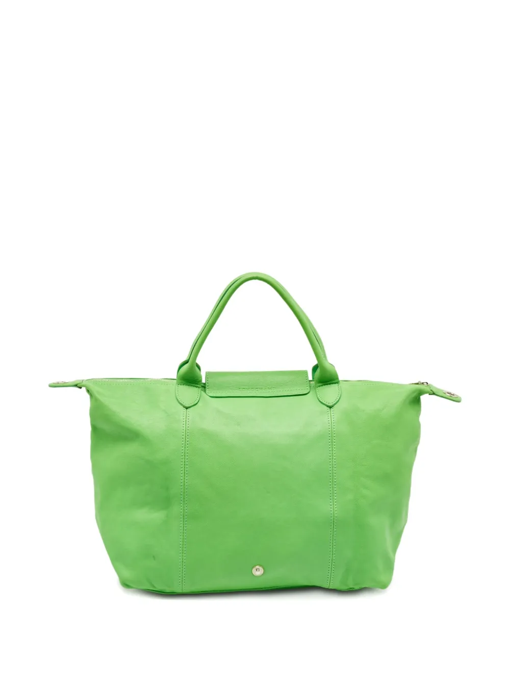 Pre-owned Longchamp  Large Le Pliage Leather Tote Bag