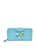 Anya Hindmarch x Smurfs leather wallet - Blue