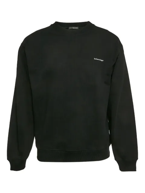 Balenciaga Pre-Owned ribbed crew neck sweatshirt