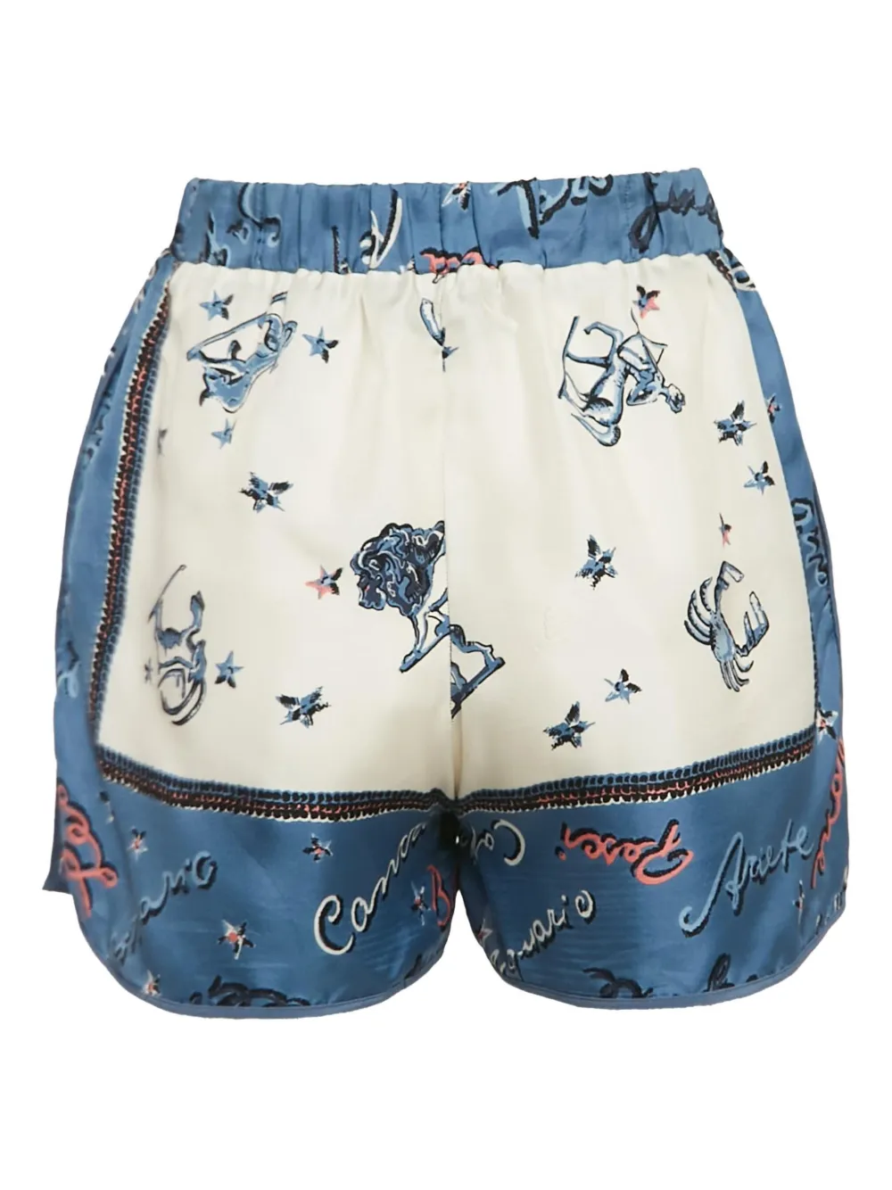 Fendi Pre-Owned Zijden shorts - Blauw