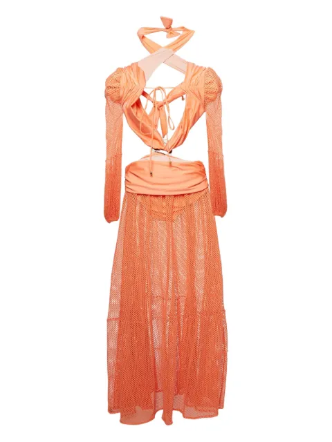PatBO robe en résille à découpes pre-owned