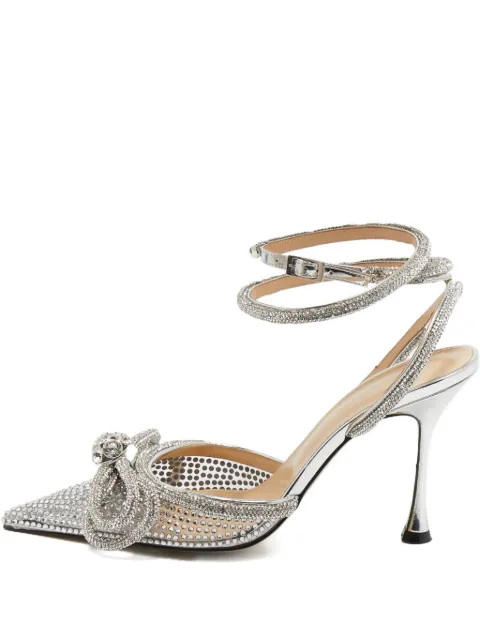 MACH & MACH 2024 100mm crystal-embellished pumps