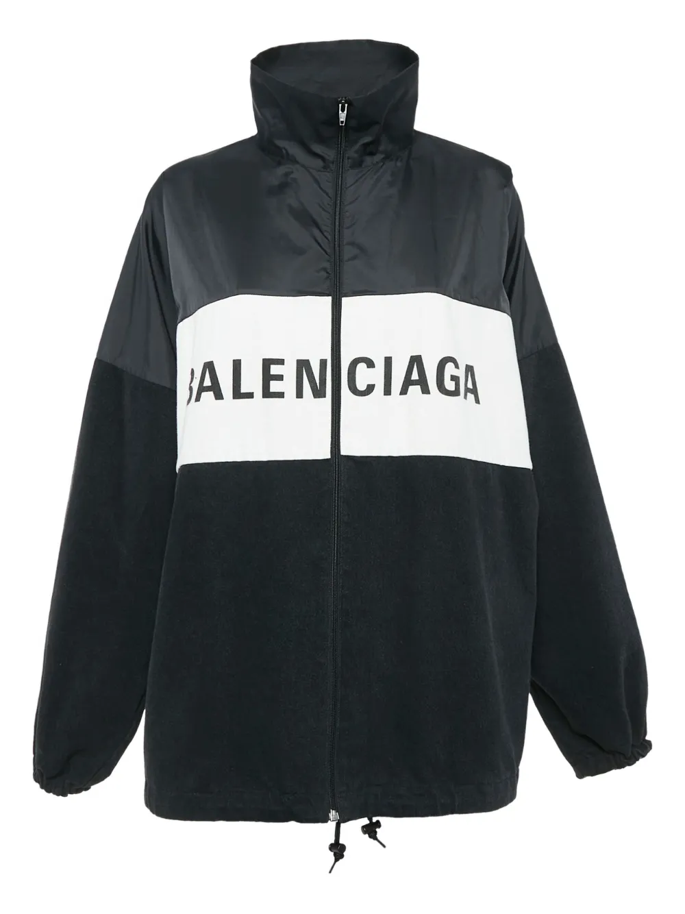 Balenciaga Pre-Owned 2018 logo panelled jacket | Black | Image 1
