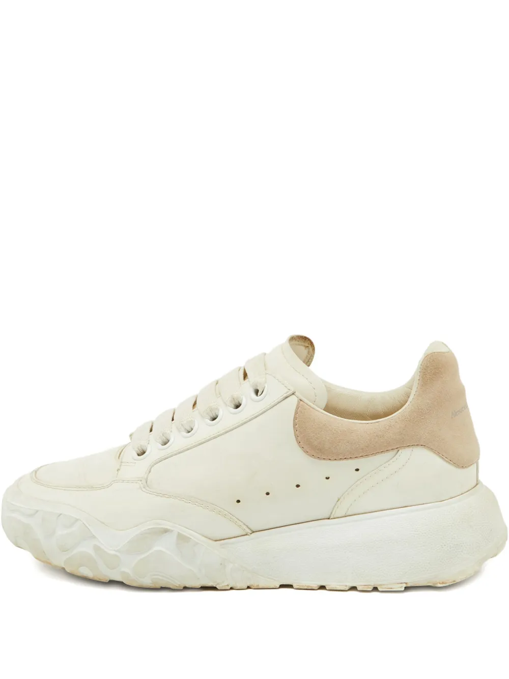 Alexander McQueen Pre-Owned leather lace-up sneakers | White | Image 1