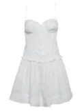 For Love And Lemons pre-owned embroidered dress - White
