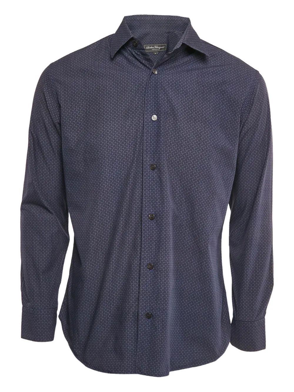 Ferragamo Pre-Owned printed cotton shirt | Blue | Image 1