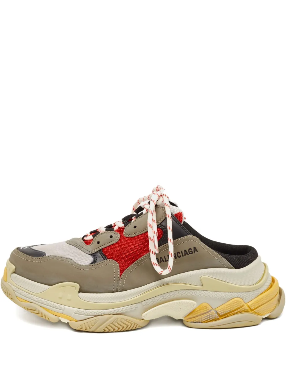 mesh chunky-sole sneakers