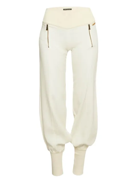 Versace Pre-Owned ribbed-cuffs trousers