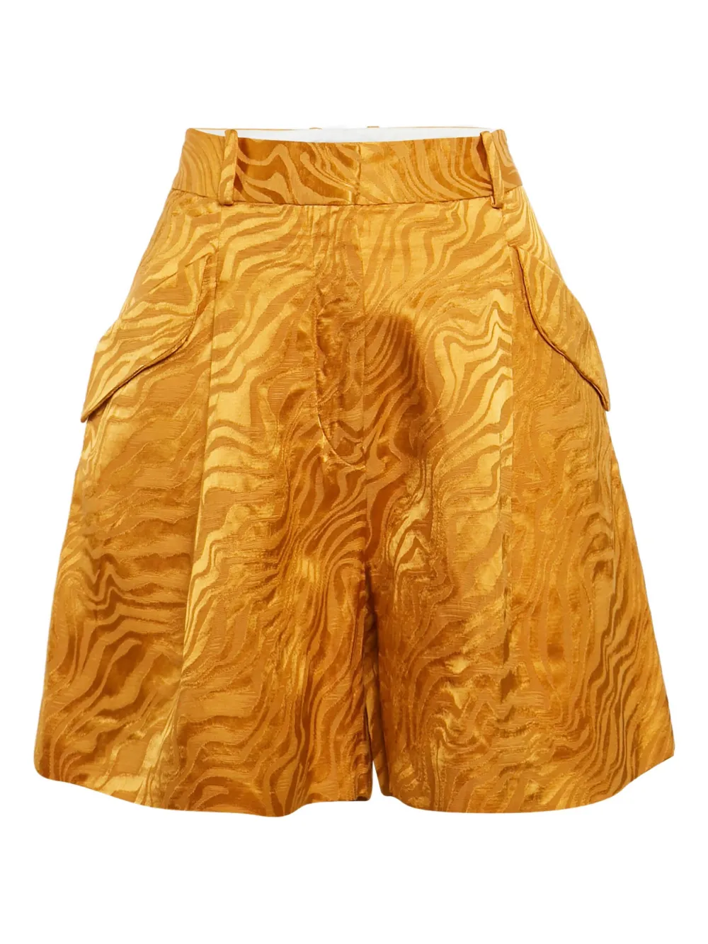 SANDRO pre-owned jacquard shorts | Orange | Image 1