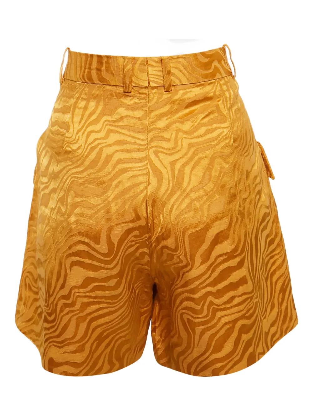SANDRO Pre-owned shorts met jacquard - Oranje