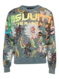 Louis Vuitton Pre-Owned floral-print jumper - Grey