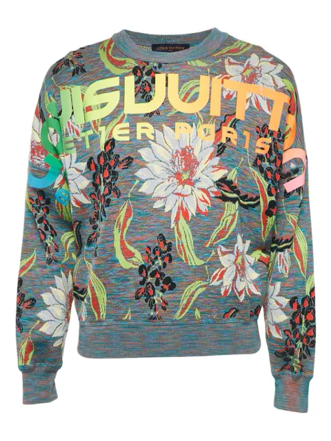 Louis Vuitton Pre-Owned floral-print jumper