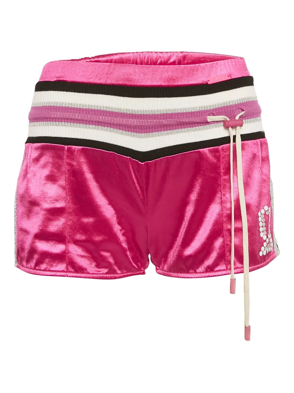 John Galliano Pre-Owned striped-trim shorts | Pink | Image 1