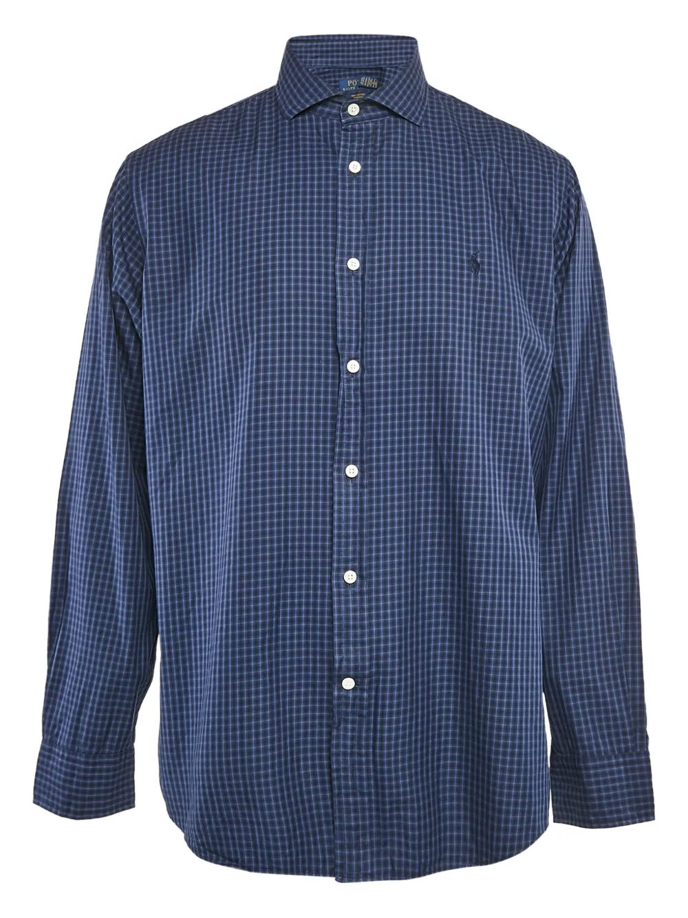 Polo Ralph Lauren Vintage plaid stretch cotton shirt - ブルー Polo Ralph Lauren Vintage plaid stretch cotton shirt - ブルー