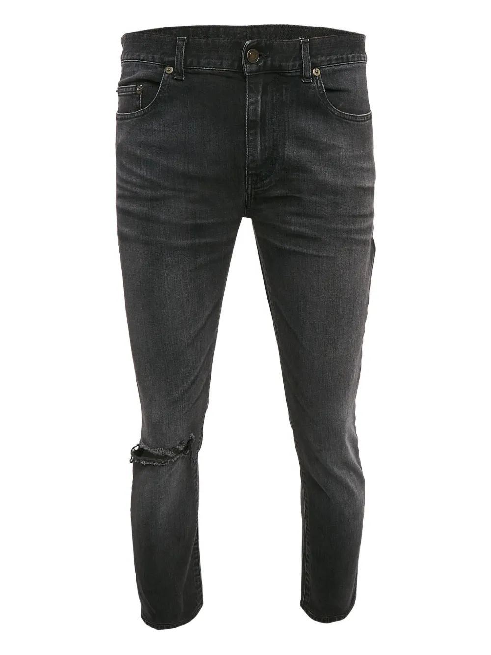 Saint Laurent Pre-Owned distressed jeans | Black | Image 1