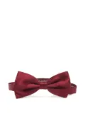 Brioni pleated silk cummerbund and bow tie set - Red