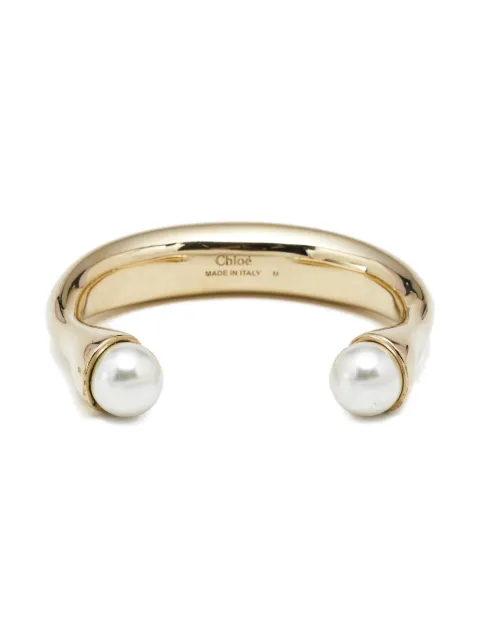 Chloé Pre-Owned faux-pearl cuff bracelet