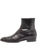 Gucci Pre-Owned leather zip ankle boots - Black
