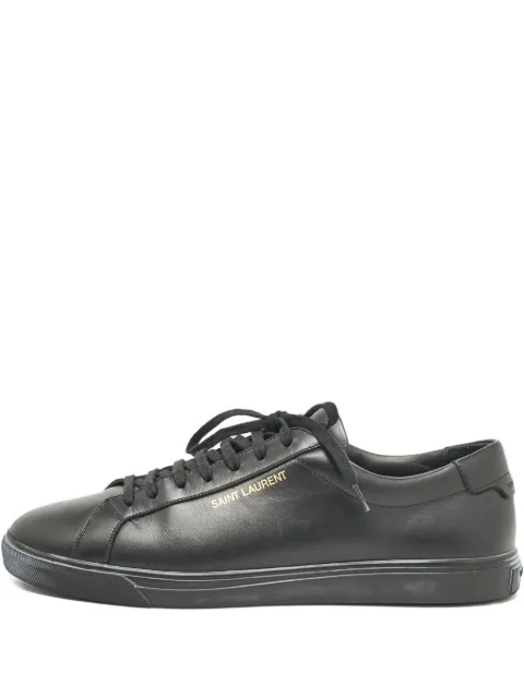 Saint Laurent Pre-Owned Andy leather sneakers