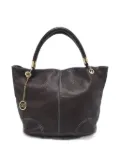 Lancel Vintage leather rolled-handles tote bag - Brown
