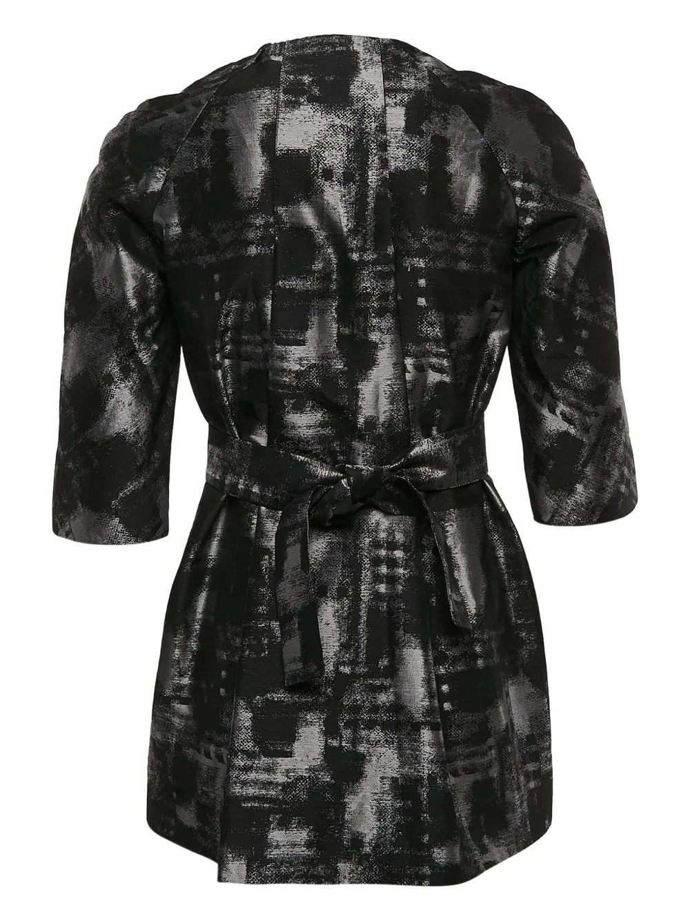 Michael Kors Vintage abstract-print belted tunic - ブラック Michael Kors Vintage abstract-print belted tunic - ブラック