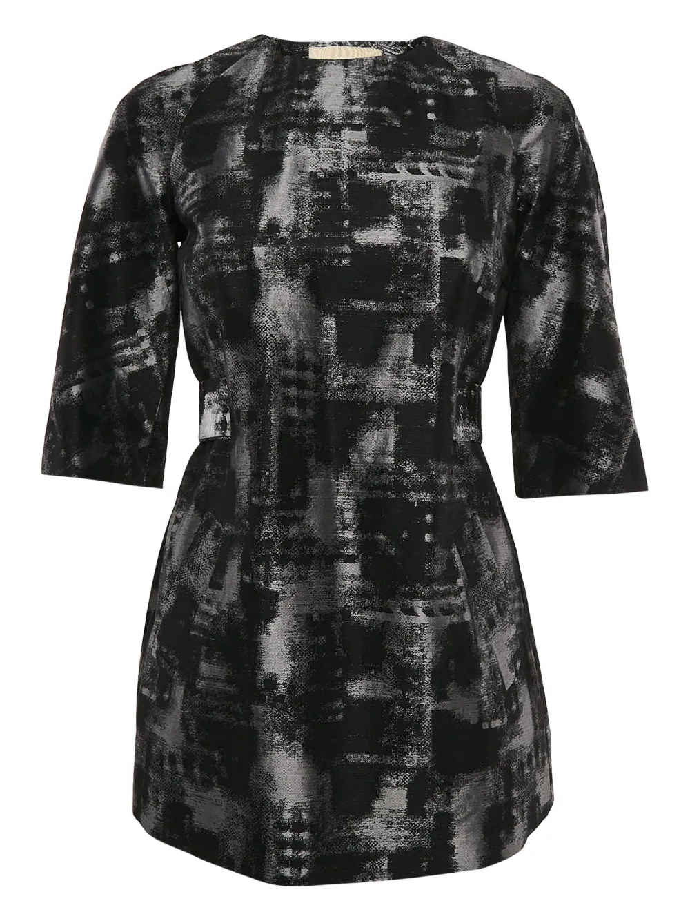 Michael Kors Vintage abstract-print belted tunic - ブラック Michael Kors Vintage abstract-print belted tunic - ブラック