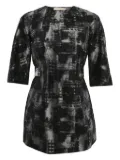 Michael Kors Vintage abstract-print belted tunic - Black