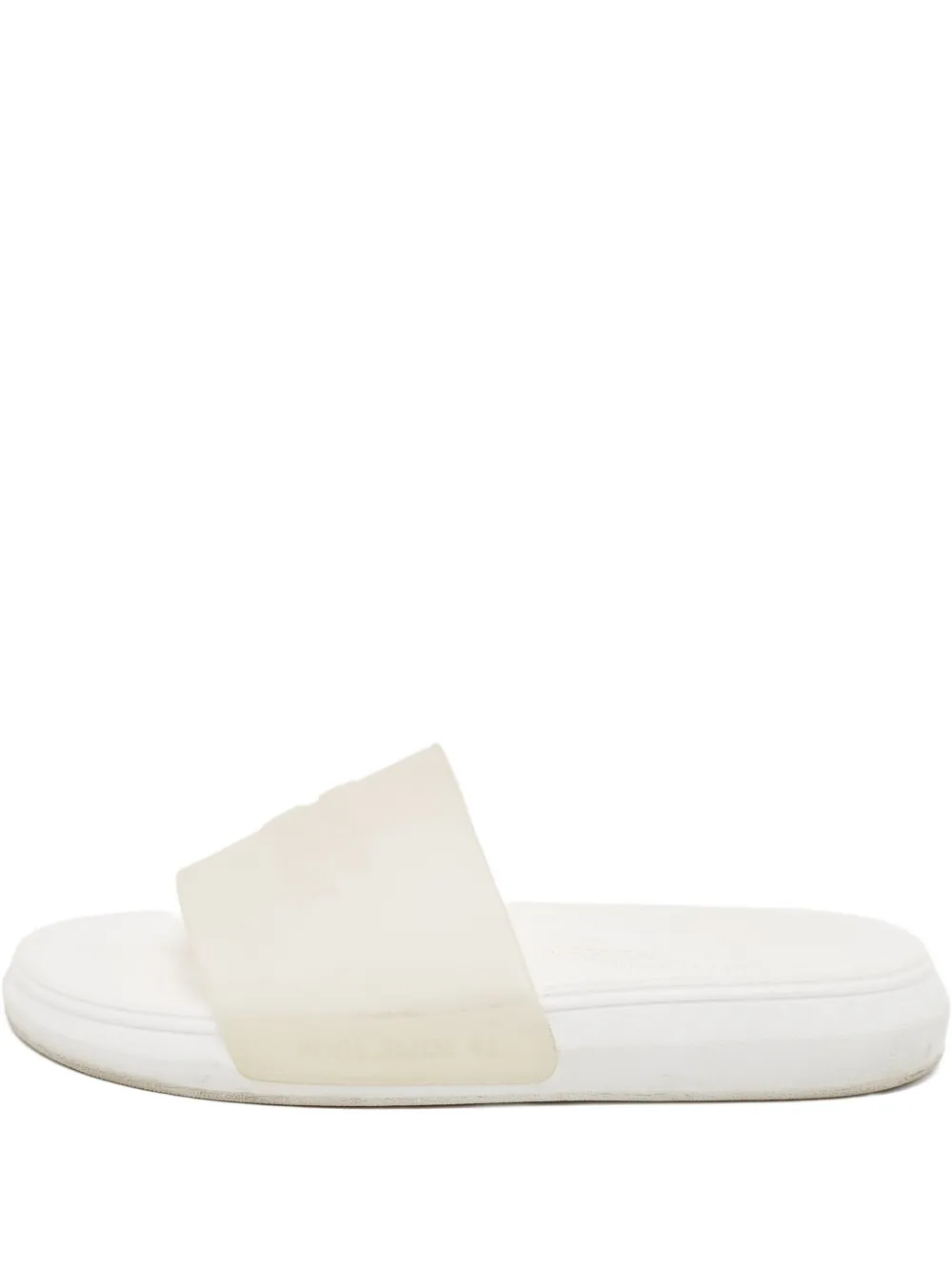 Alexander McQueen Pre-Owned translucent slides – White Alexander McQueen Pre-Owned translucent slides – White