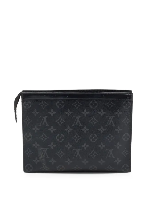 Louis Vuitton Pre-Owned Pochette Voyage MM Clutch Bag Black FARFETCH IN