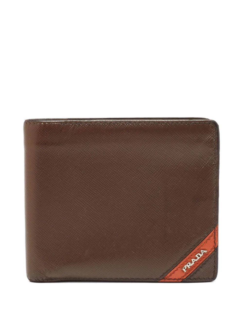 Pre-owned Prada Saffiano Leather Bi-fold Wallet