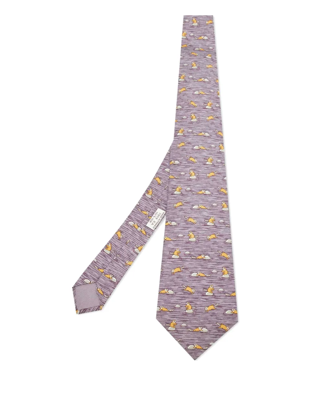 Hermès Pre-Owned silk tie | Purple | Image 1
