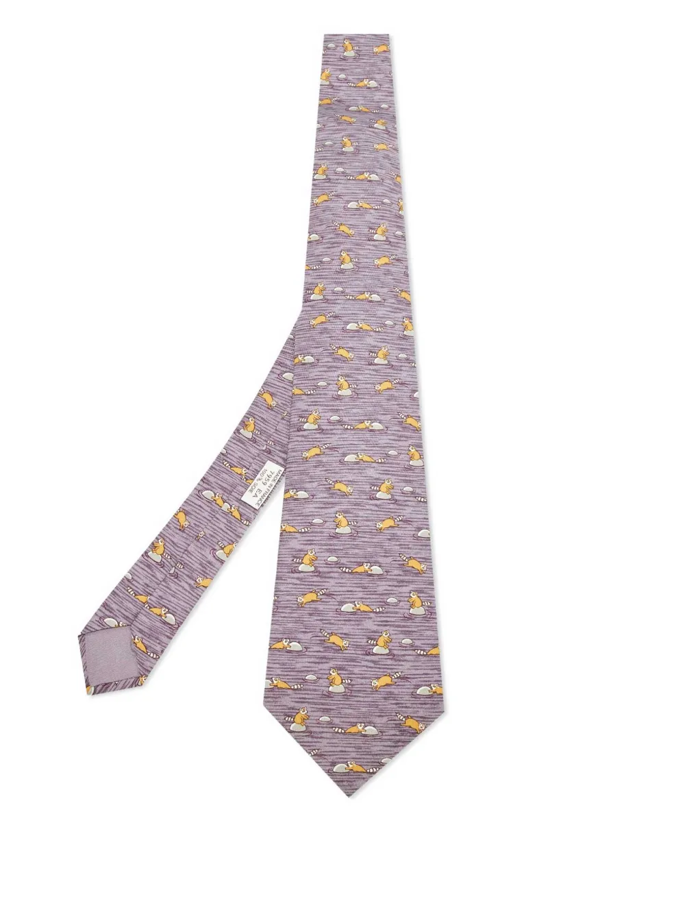 Hermès Pre-Owned silk tie | Purple | Image 1