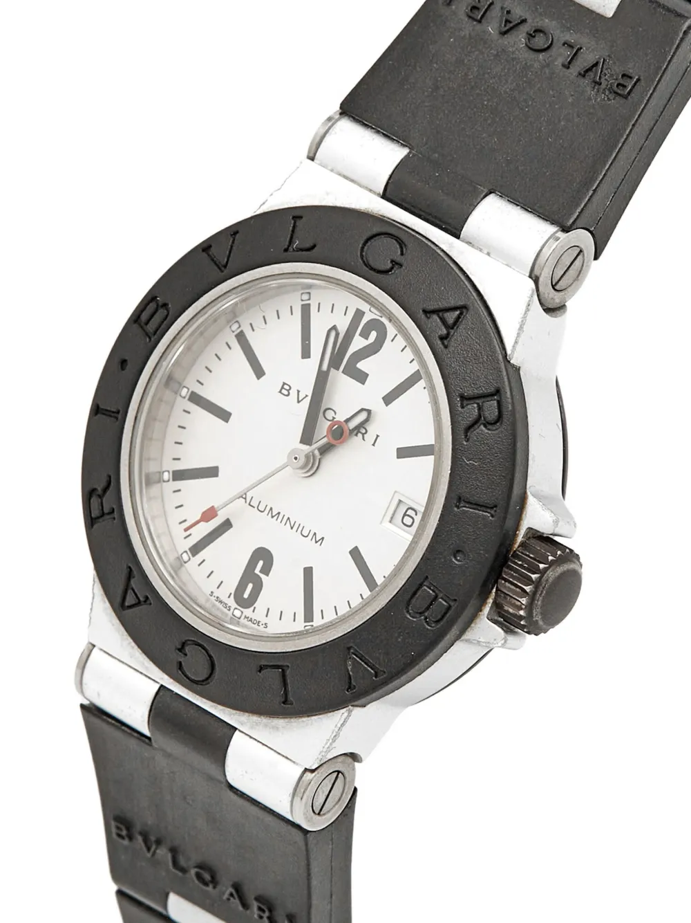 Bvlgari Pre-Owned Aluminum Rubber Strap Watch 30mm | Image 2